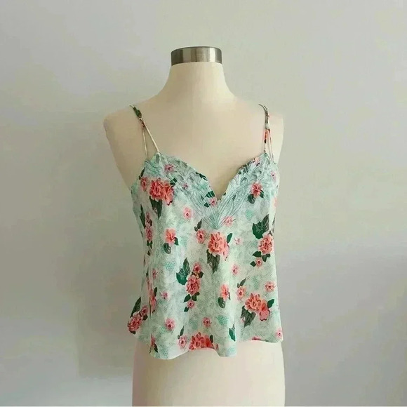Vintage Victoria Secret Floral Tank Top S - Picture 1 of 10